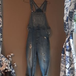 Denim overalls